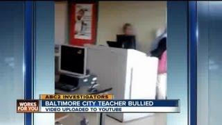 Video shows teacher being bullied