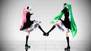 【MMD】 Angel Rhythm 【Test Models】【TDA Miku Lolita + TDA Luka Lolita】 HD 720p