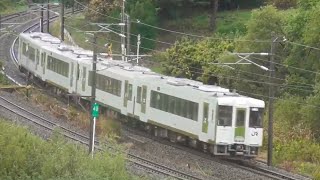 『代走 キハ110系 × 4両編成 (※台風19号被害に伴う東北本線・安積永盛駅～本宮駅の臨時普通列車)』2019/10/22(JR東北本線・五百川駅～日和田駅｢日和田俯瞰｣)