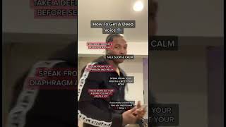 How To Get A Deep Voice Deepvoice Tips Advice
