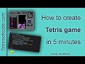 Tetris game in 5 minutes - JavaScript - 5minsofcode.com