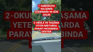 Amerika’da turist vizesinden öğrenci için statü değişikliği- Avukat Hüseyin Melih GÜNEYSU-#Amerika