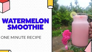 കുമ്മട്ടിക്ക|വത്തക്ക|തണ്ണിമത്തൻ|Water melon|smoothie|ONE MINUTE RECIPE