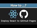 How to Deploy Create React App to GitHub Pages?