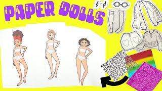 Disney Encanto DIY Paper Doll Fashions for Mirabel, Delores, Pepa! Inkfluencer Style and Create
