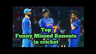 Top 7 Funniest Missed Runouts in Cricket History 🤣😂
