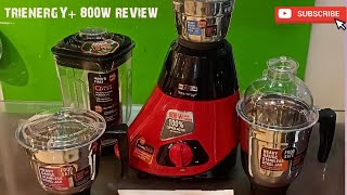 USHA TRIENERGY PLUS REVIEW #NEW | USHA MIXER GRINDER 800W  |  yo tapas. com