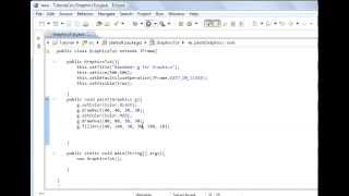 Java programming part 89 Graphics : Java fillArc