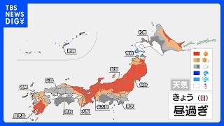 朝は冷え込むも昼間は気温上昇　関東は寒さ継続し午後はにわか雨あり　折りたたみ傘を忘れずに｜TBS NEWS DIG