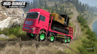 Spintires: MudRunner - Truck Transports Excavator