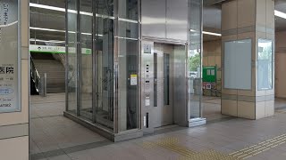 [学研奈良登美ヶ丘駅]OTIS製エレベーター ホーム階→改札階