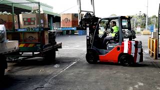 Toyota forklifts turning food-waste into profits for Sydney Markets