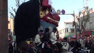 ２０１１年唐津くんち　御旅所神幸　赤獅子