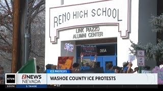 Washoe County students walk out to protest ICE