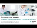 WEBINAR : Metrohm DropSens Çözümleri BL1 -  Sistemler & Yazılımlar