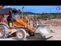 Backhoe CASE 580 SUPER K Move Haul Rocks