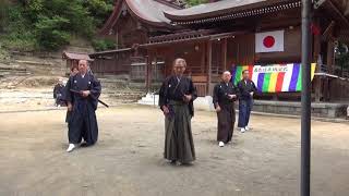 横浜市金沢区の「瀬戸神社居合道奉納演武」での演武　2018 5 19