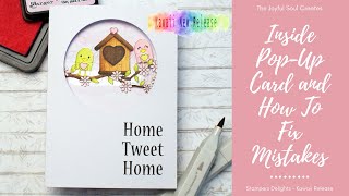Make a Fun Inside Pop Up Card | How To Fix Mistakes | Stampers Delights Kawaii Release