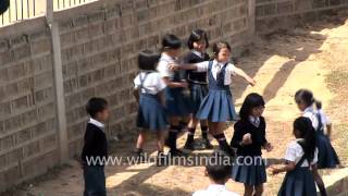 Break-time at a school in Reiek, Aizawl