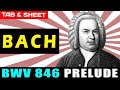 TAB/Sheet: Bach's BWV 846 Prelude in C [PDF + Guitar Pro + MIDI]