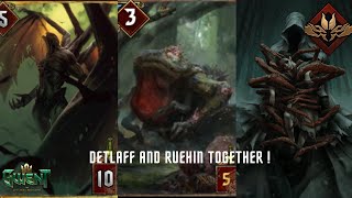 GWENT PRO RANK | Non Toxic Deathwish With Detlaff and Ruehin | Fun Gameplay Monster Deck