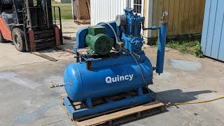 Quincy 325 Air Compressor Single Phase