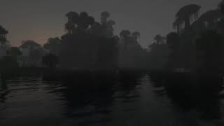 🌧 Minecraft Misty Lake and Rain Ambience with Music to Sleep/Study/Relax 🌧