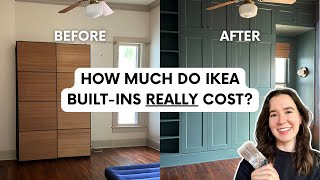 MASSIVE WALL OF IKEA BUILT-INS & COST | Renee Renovates