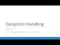 Handling IO Exceptions in Java (6.2)