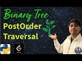 LeetCode 145 | Binary Tree Postorder Traversal | Python Solution Explained | AlgoYogi