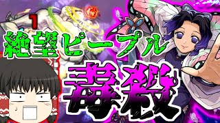 【モンスト】大量に当てたしのぶに始めて感謝した日、超究極ピープルに挑戦!【ゆっくり実況】コラボガチャ縛りpart31