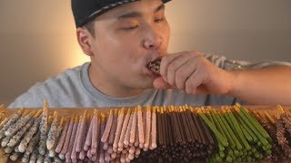 Everything about Pepero!! 7 sorts of Pepero Mukbang~!! Real sound social eating Mukbang(Eating Show)