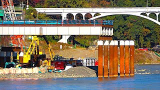 【リニア中央新幹線 Maglev Train】神奈川県／相模川橋りょう ⑦ 工事進捗 2024年12月Day1／リニアモーターカー／超電導磁気浮上式鉄道 Linear Shinkansen