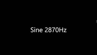 Sine 2870Hz Audio Only