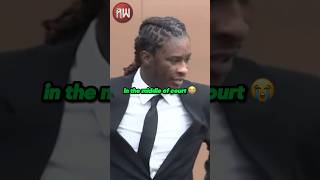 Young Thug was caught rapping Lil Baby in court 😭