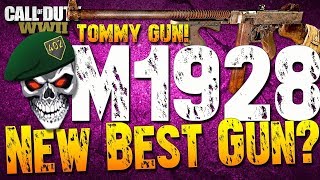 THE NEW BEST GUN IN COD WW2? M1928 BEST CLASS SETUP COD WW2 THOMPSON BEST CLASS SETUP WW2 M1928!