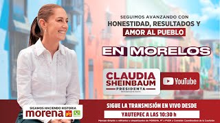 Encuentro con militantes y simpatizantes de Morena en Yautepec, Morelos