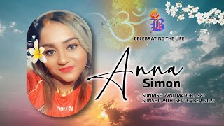 Celebrating The Life Of Anna Simon