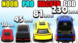 NOOB vs PRO vs HACKER vs GOD in Level Up Cars (New update)