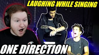 One Direction - Laughing While Singing REACTION!!!