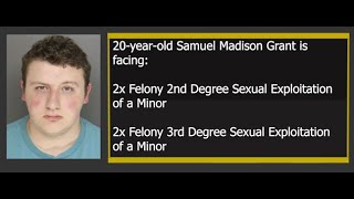 Moore County Sheriff's Office arrests 20yo Samuel Madison Grant for alleged child porn possession