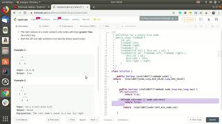Facebook Interview question LeetCode 98 Validate Binary Search Tree