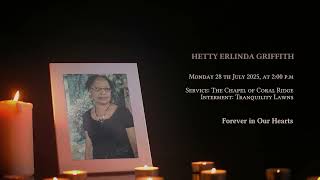 In Loving Memory of Hetty Griffith - Obituary
