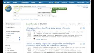 Creating personalized folders in EBSCO
