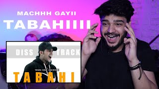 TABAHI - Disstrack ( Reply To All Abusive Rappers ) Thara Bhai Joginder | Reaction | Rtv Productions
