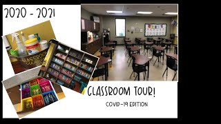 2020 - 2021 6th Grade Classroom Tour \u0026 Organization (Covid Edition)