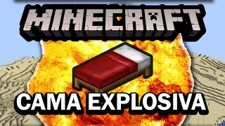 EXPLOSIVE BED | MINECRAFT INSTAKILL tutorial Practical Jokes