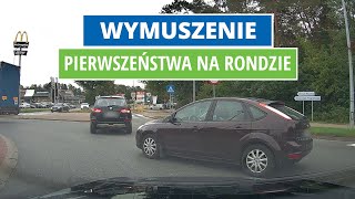 Wymuszenie pierwszeństwa na rondzie