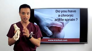 What causes chronic ankle instability?