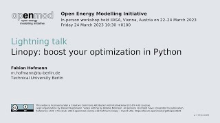 Linopy: boost your optimization in Python